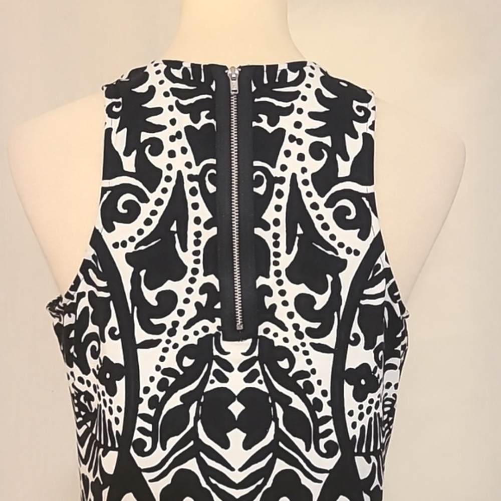 H&M Black and White Sleeveless Bodycon Mini Dress - Picture 8 of 11